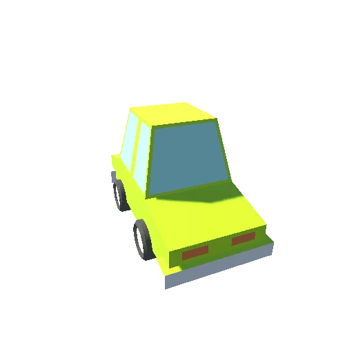 basic car yellow